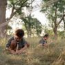 Kids playing outdoors at a summer day camp
