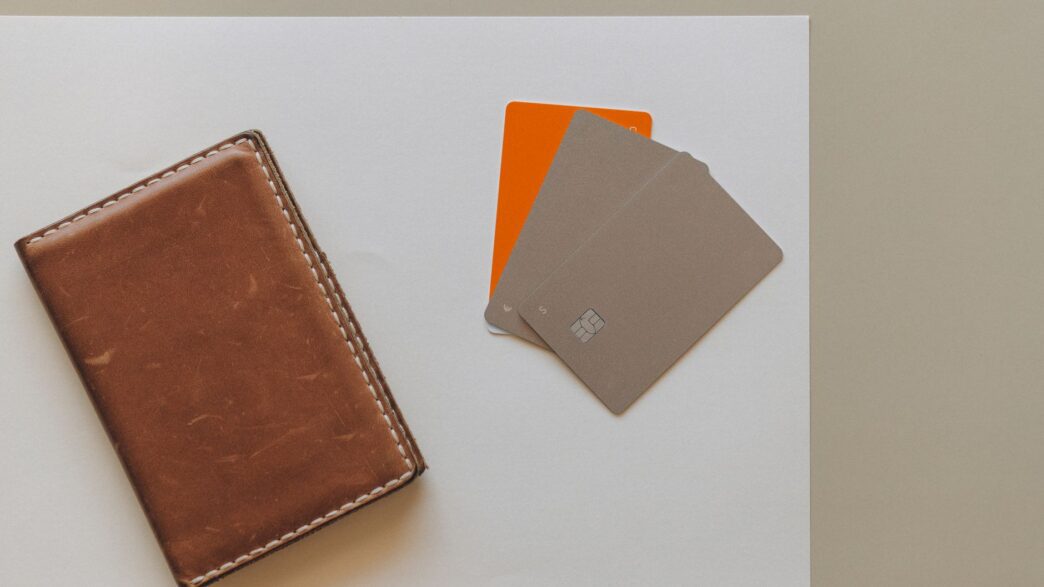 A wallet and bank cards used to manage a second checking account for budgeting