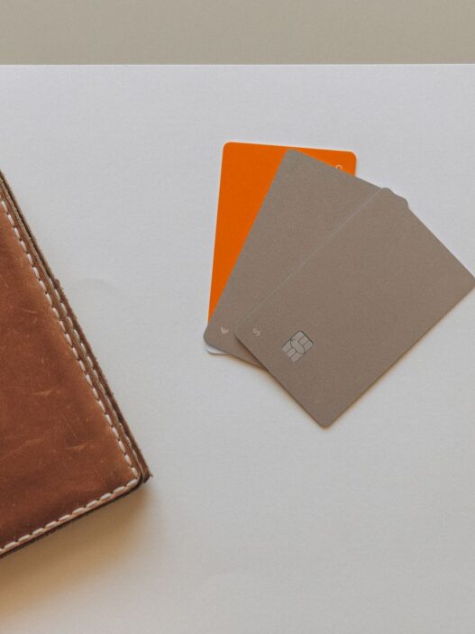 A wallet and bank cards used to manage a second checking account for budgeting