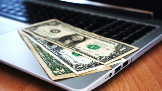 Person reviewing automatic bill payments on a laptop
