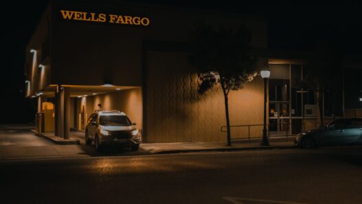 Exterior of a local bank branch building