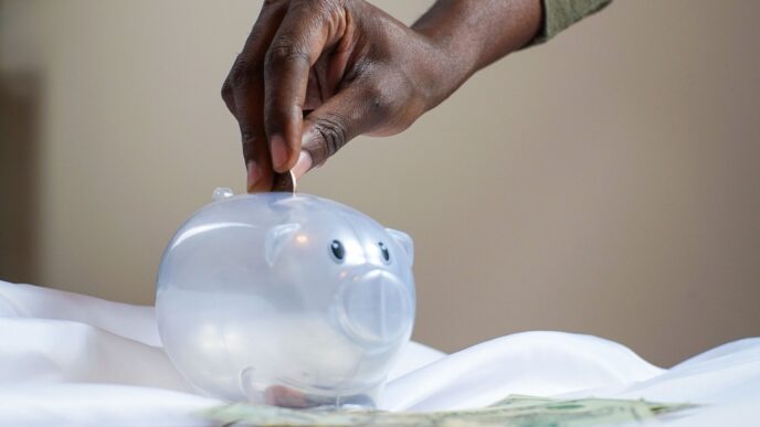 Certificate of deposit paperwork and savings account statement on a desk