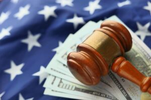 Legal paperwork and documents representing a class action settlement claim
