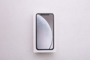 A new smartphone still in its box, ready to be set up after an upgrade