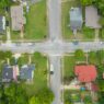 Row of suburban single-family homes representing property tax assessments