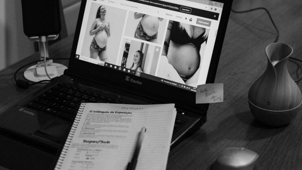 A person searching a health plan directory on a laptop, illustrating provider network directory accuracy