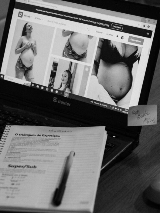 A person searching a health plan directory on a laptop, illustrating provider network directory accuracy